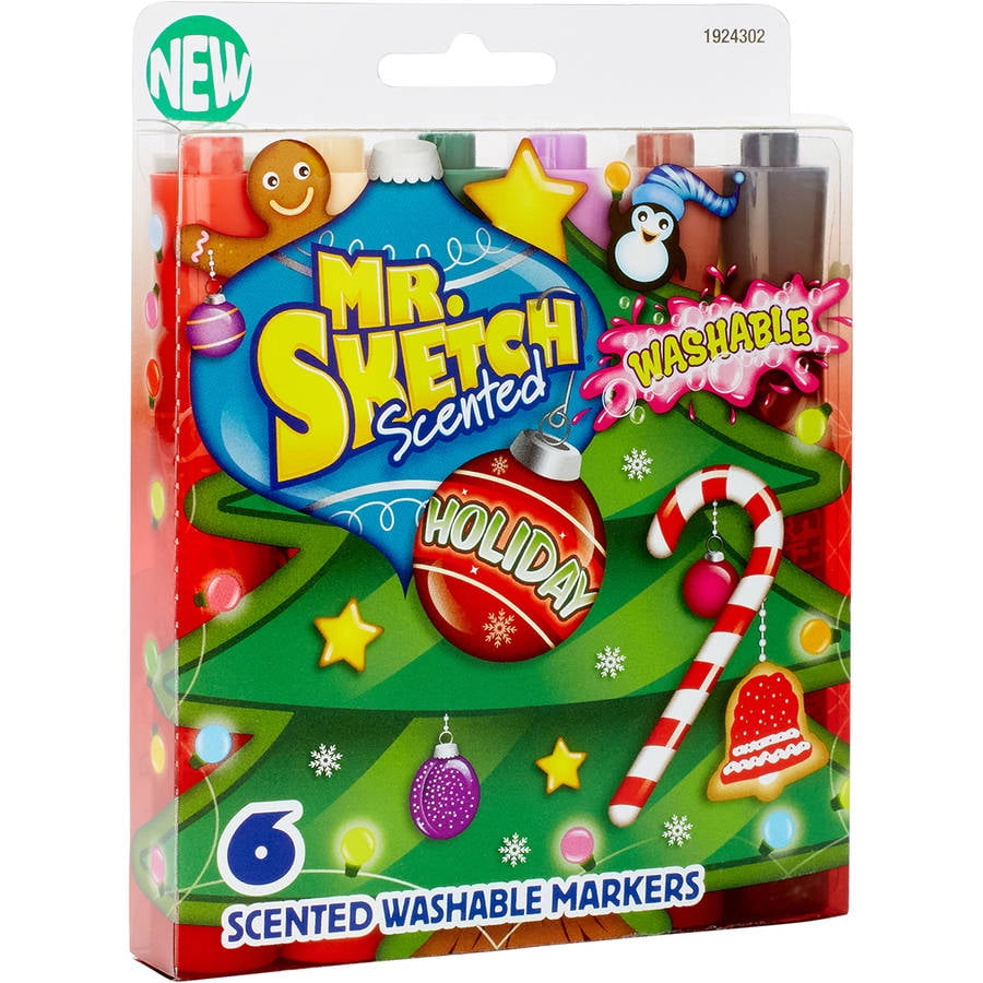 Mr.Sketch Scented Washable Marker Set, 6pk