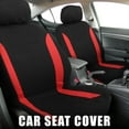 thumbnail image 2 of Unique Bargains 4 Pcs Housses Universelles pour Sièges d'Auto Intérieurs Housse d'Appui-tête Lavable Rembourrage Plat Polyester Éponge Housses de Siège d'Auto Rouge Noir, 2 of 8