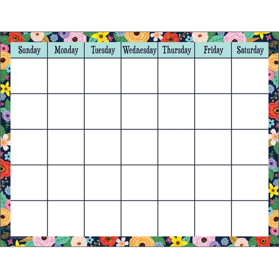 Wildflowers Calendar Chart 17x22 [TCR7599]