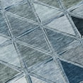 thumbnail image 5 of HomeRoots 583023 5 x 8 ft. Geometric Washable Indoor & Outdoor Rectangle Area Rug, Denim Blue & Sky Blue, 5 of 5