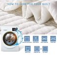 thumbnail image 5 of KASENTEX Quilt Mini Set-Stone Washed-Super Soft Bedspread-Light Weight-White Down Alternative Microfiber Fill-Machine Washable-Solid Colors, 2 King Shams, Ivory, King + 2 King, 5 of 5