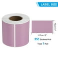 thumbnail image 2 of Uxcell Rectangular Color Coding Labels Rectangle Colored Labels Sticker Moving Stickers Label Tags Purple Pink, 2 of 7