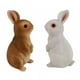 thumbnail image 1 of 2 uds figuritas de conejitos estatuas de animales, decoración de Pascua, pequeñas esculturas de resina de conejo para balcón, paisaje, césped,, 1 of 9