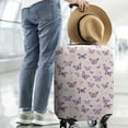 thumbnail image 2 of Beige Butterfly Pattern Luggage Cover Fashion Suitcase Cover Baggage Covers Fit 25-28 Inch Luggage (Go Travel), 2 of 5