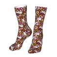 thumbnail image 6 of Fuzoiu Flower Bunny Print Crew Socks,Casual Athletic Gym LightWeight Thin Socks,Casual Crew Socks for Men Woman,Calf Length Crew Socks, 6 of 7