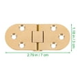 thumbnail image 2 of Flap Hinge 2 Count for Computer Desk Brass Butler Tray Thicken Dining Table Copper, 2 of 6