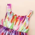 thumbnail image 3 of Fesfesfes Toddler Kid Baby Girl Summer Sleeveless Tie-dye Dress With Sling, 3 of 6