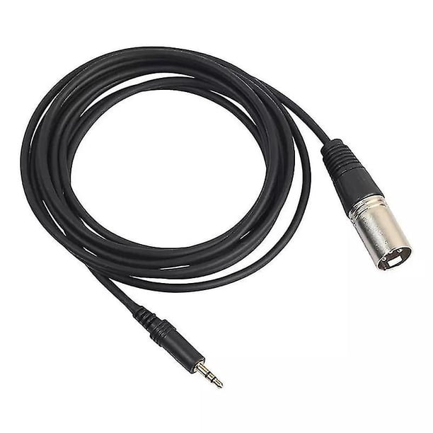Bluelans Conector Jack estéreo de 3,5 mm a Adaptador de Cable de Audio para micrófono Macho XLR de 3 Pines