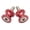 Red, variant on Silver Mini Swingarm Spools Sliders 8mm Bolt Honda Suzuki KTM BMW Ducati Triumph