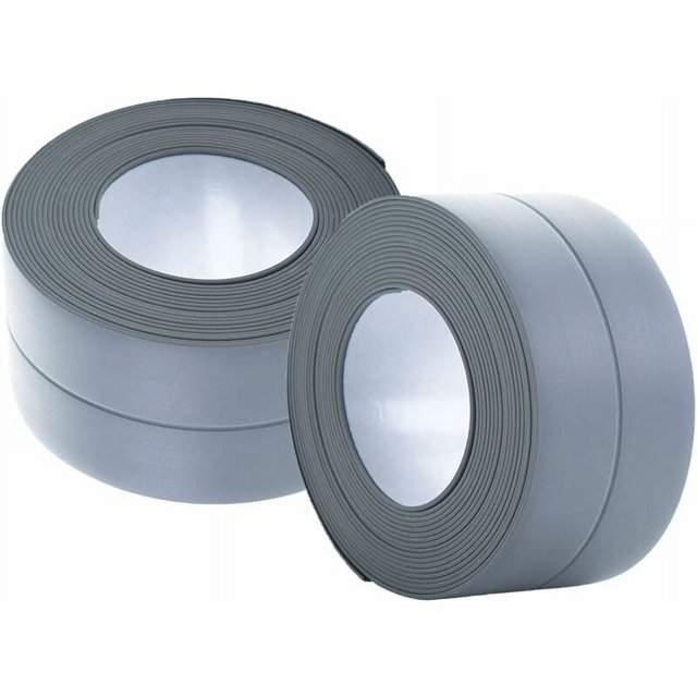 CHAO (2 x Gris) Zócalo Flexible - Listones Finales para Cocina y Baño, 22mm 3,2m, Accesorios Autoadhesivos, Tiras Plegables Flexibles, Sellos Impermeables, Gris Carbón