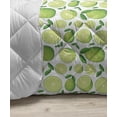 thumbnail image 3 of Vegetable Down Alternative Comforter, Graphic Layout of Fresh Onion and Garlic Slices Organic Garden Art, Microfiber Quilt for All Season, 5 Sizes, Dark Magenta and Green, by Ambesonne, 3 of 3