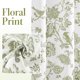 thumbnail image 3 of Cortina de Ducha Jinchan Floral Pájaros Verde Impermeable 180x180 cm, 3 of 5
