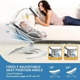 RONBEI Newborn Cradle Sway, Portable Baby Swing with Music, Unisex Bouncer for Home Travel