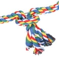 thumbnail image 1 of 3Pcs/Set  Cage Perch Stand, Bird Swing Perch Cotton Rope With Bells Two Styles Cage Perch Stand Bird Swing Toy, Cotton Rope Toy For Birds Playing Standing, 1 of 8