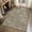 Coffee Brown, variant on Checkered Washable Area Rug - Non-Slip Low Pile Geometric Print Carpet for Living Room, Bedroom, Dining Room