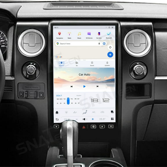 SNATEEN 14.4 inch Carplay Screen/Radio/Multimedia Player for Ford F150 2013 2014 models Universal Car Navigation/GPS Upgrade HeadUnit Android 1080P Touch Screen Replace System