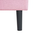 thumbnail image 6 of Pink Full Size Upholstered Bed With Linen Headboard - No Box Spring Needed, Simple Assembly, 500 Lbs Weight Limit Modern Necessary, Easy Stable Structure, 6 of 6