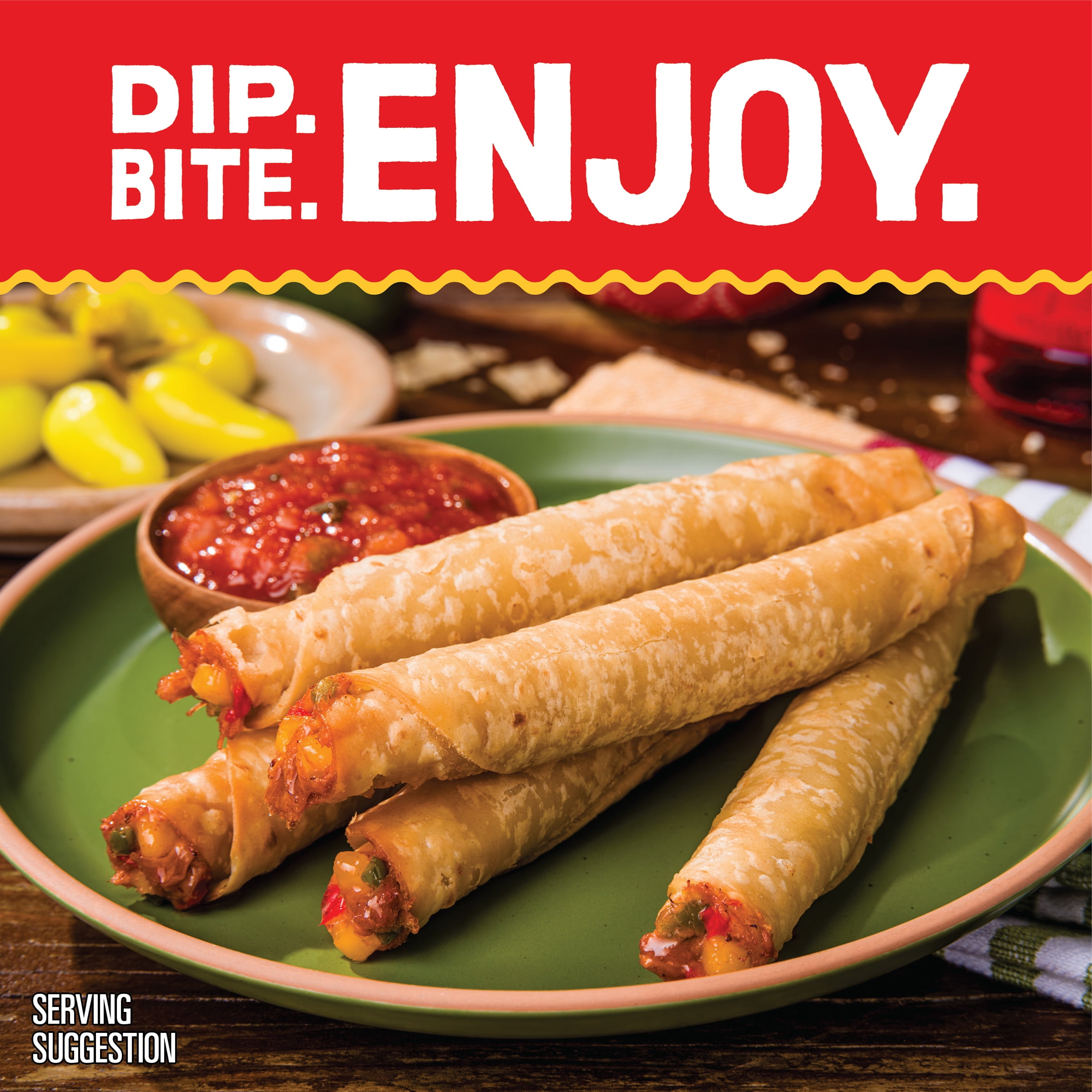 El Monterey Steak & Cheese Flour Taquitos, 44 Count, 44 oz (Frozen)