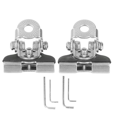 

2pcs Hood LED Light Bar Mounting Bracket Adjustable 304 Stainless Steel Universal Work Lamp Mount Clamp