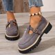 thumbnail image 2 of Zapatos de Tacón Bajo de Moda Casual Versátil Más Tamaño de Color Sólido Dedo Redondo de un Pie Mochilas con Correas de Zapato Ajustables para Tacones, 2 of 9