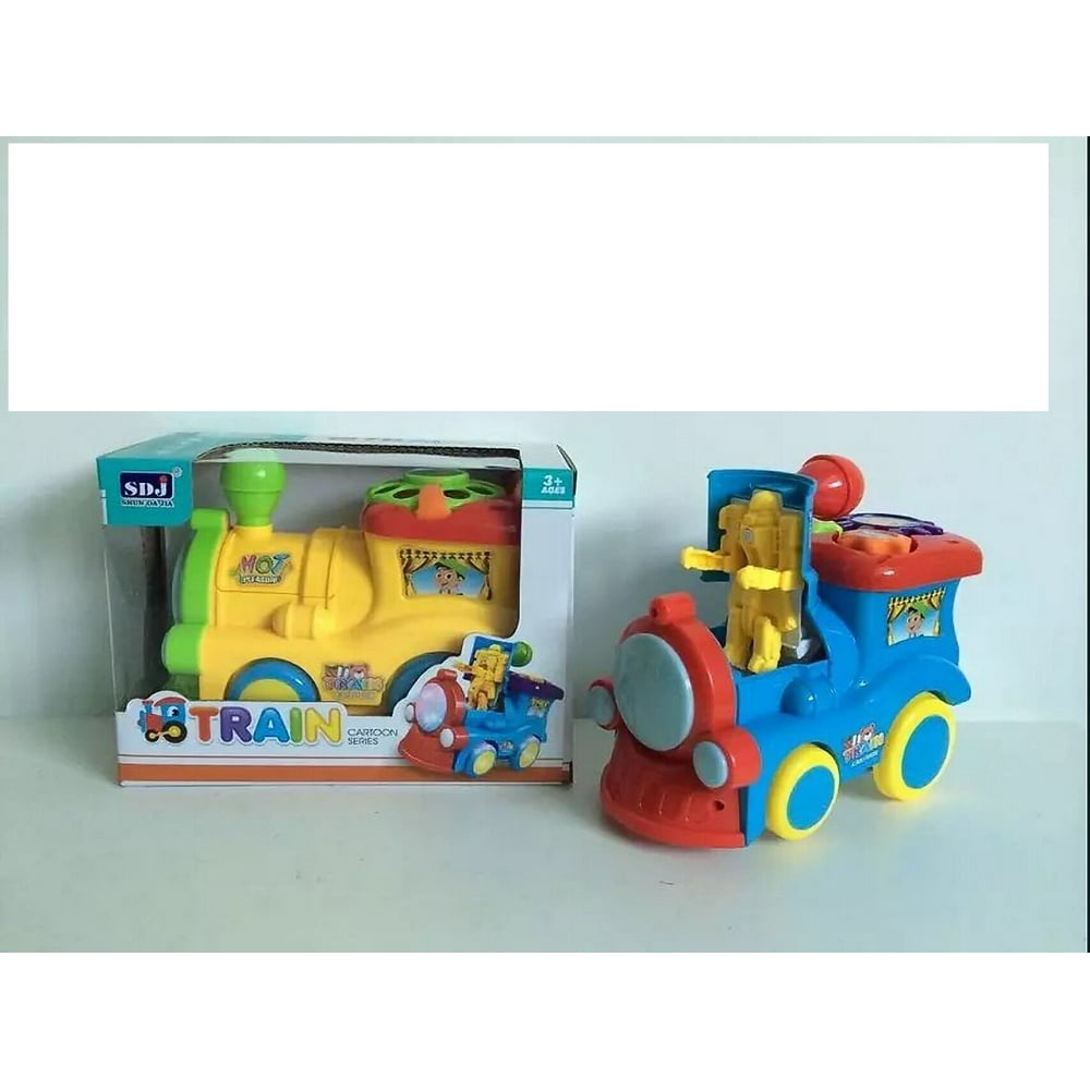 Bump and Go Train With Robot for Kids Battery Operated Toy