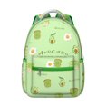 thumbnail image 1 of Avocado Lover Students Backpack Healthy Green Avocado Fruit School Bag with Avocado Pattern Design, Durable and Comfortable, 1 of 6
