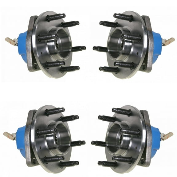 TRQ 4pc Wheel Bearing & Hub Assembly Set for 04-09 Cadillac SRX AWD New BHA34242