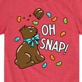 thumbnail image 3 of Instant Message - Oh Snap Chocolate Bunny - Easter - Toddler And Youth Short Sleeve Graphic T-Shirt, 3 of 6