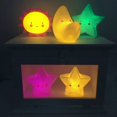 thumbnail image 4 of Regalo de Navidad Black Sales Friday Cyber Sale Monday Deals Linda luz nocturna para niños, bebé, guardería, dormitorio, lámpara LED, mesita de noche, sueño, estado de ánimo, luz nocturna, juguete de regalo para niños, estrellas pequeñas (amarillo) brillar Electrónica, 4 of 5