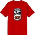 thumbnail image 3 of Fart Time Beans Adult Red Crew Neck Short Sleeve Tee-Medium, 3 of 4