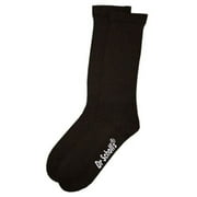 Dr. Scholl's For Her Crew Socks 2 Pairs Black Non-Binding Women's Shoe Size 4-10