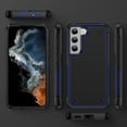 thumbnail image 6 of ELEHOLD for Samsung Galaxy S22 Plus 5G 2022 Fit Case, Military-Grade Dual Layer Raised Frame Screen & Camera Lens Protective Armor Hybrid PC+TPU Anti-Drop Shockproof Slim Rugged Case,Navyblue, 6 of 8