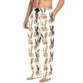 thumbnail image 6 of Cute Bunnies Rabbits Mens Pajama Pants Cotton Elastic Waistband Lounge Sleep Pajama Bottoms Pj with Pocket, 6 of 7