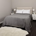 thumbnail image 4 of Jacquard Velvet Touch Blanket, Dark Grey 98" x 92", 4 of 5