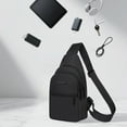 thumbnail image 4 of Pequeño Bolso de Viaje Bolso de Hombro Bolso de Hombro 31x17x8cm Bolso de Poliéster Negro Pequeño Crossbody Deportes Casual Crossbody Daypack, 4 of 6