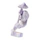 thumbnail image 4 of Estatua de pensador Forma vívida Resina sintética compacta Atractiva figura decorativa El silencio es dorado para el hogar Blanco Púrpura, 4 of 10