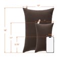 thumbnail image 2 of HAOAN Ntbay 2 Pack Microfiber Soft Tiny Pillows  Machine Washable Travel Pillows  11” x 7”  Light Gray, 2 of 5