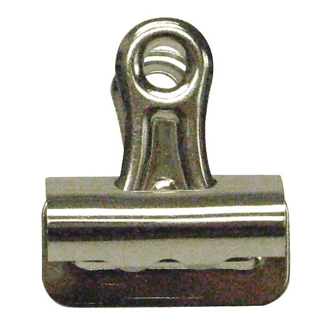 Bulldog Clip,2 5/8in,Silver,PK12 2WFV8