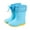 Blue, variant on Tao Tao Kids Rain Boots Boys Girls Lightweight Boots Waterproof Easy-on Outdoor Playing Rain Boot Unisex-Child Yellow 25