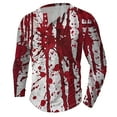 thumbnail image 1 of Birdeem Haut à Manches Longues Imprimé Halloween pour Hommes Col Rond, 1 of 4