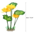 thumbnail image 4 of Unique Bargains Fish Tank Aquarium Decor Plants Plastic Plants Decorations Yellow 10.24", 4 of 7