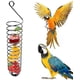 thumbnail image 4 of Soporte para frutas y pájaros de acero inoxidable, pincho para alimentos, cacatúa, juguete para jaula de pájaros, accesorios para frutas y verduras, para pájaros, loros, periquitos, cacatúas, canarios, paquete de 2 brillar Electrónica, 4 of 4
