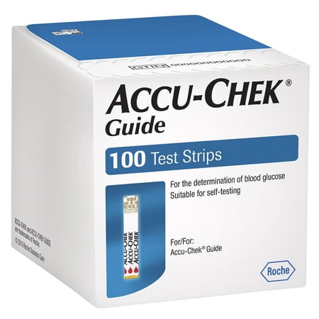 Accu-Chek Guide Blood Glucose Test Strip Tiny 0.6 microliter drop (Box of 100)