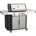 thumbnail image 2 of Weber Genesis S-335 LP Gas Grill, 3-Burner, Stainless Steel with Expandable Grate, Side Burner, and Prep Table Features, 2 of 15