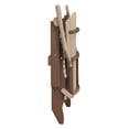 thumbnail image 3 of OS Home and Office Furniture Fan Back Folding Adirondack Chair - Weather Wood On Tudor Brown Base, 3 of 6