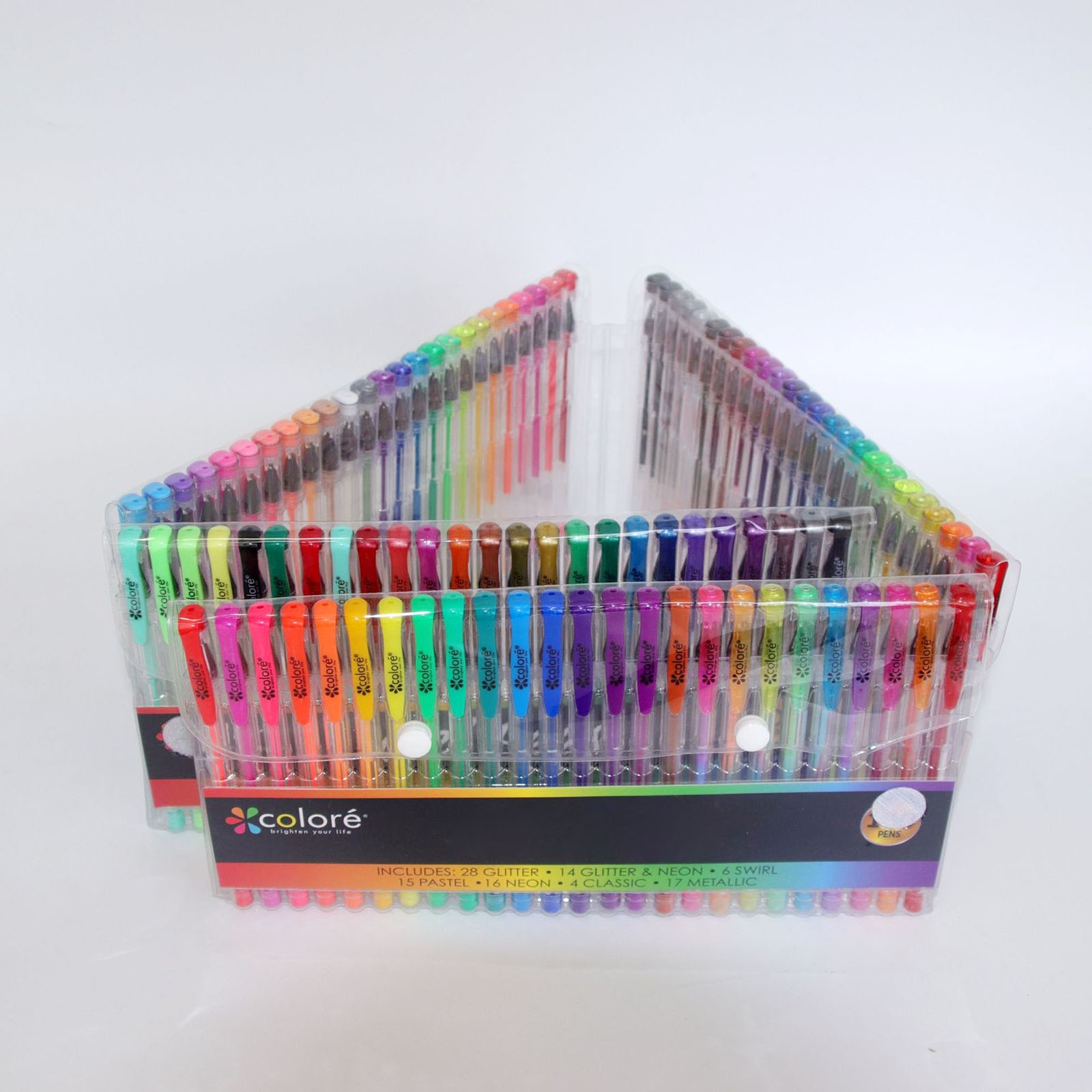 HCTSHG 100PCS Artist Grade Gel Pen Set 1 Count for Adult Coloring Scrapbooking Doodling Comic,50ml for Adult Coloring Books Art Markers, No Duplicates Colors
