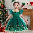 thumbnail image 6 of Girls Christmas Embroidery Dress With Hat Party Costume, 6 of 6