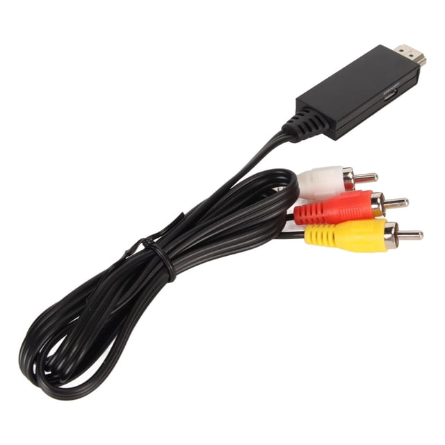 Interfaz Multimedia HD Al Convertidor AV, Compatible Con NTSC Interfaz Multimedia HD De PVC Duradero Al Adaptador AV Para Proyector Para Televisores Antiguos