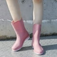 thumbnail image 6 of LIANGP Rainshoes Working Custom Wellies Men Pvc Gum Rain  Rain  Pink Size 7.5, 6 of 7