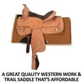 thumbnail image 2 of Schneiders Work and Trail II Western Saddle | Padded Seat | Light Oil | Size 15, 2 of 7